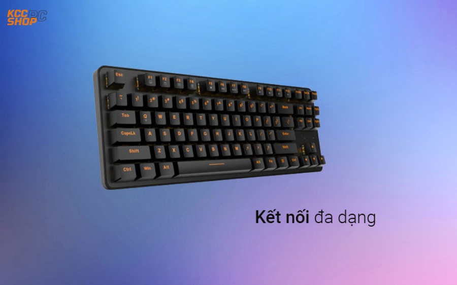 Bàn phím cơ không dây DAREU EK807G BLACK 87-KEYS