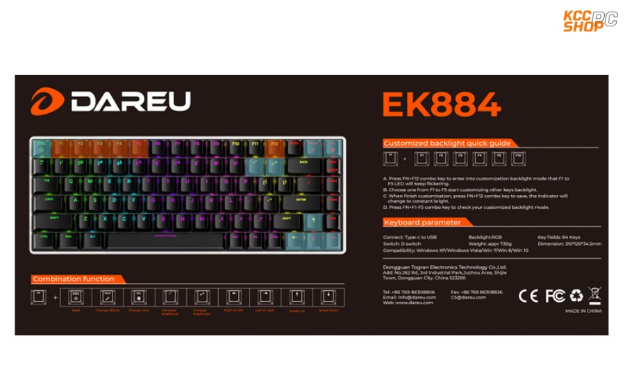 DAREU EK884 84KEY