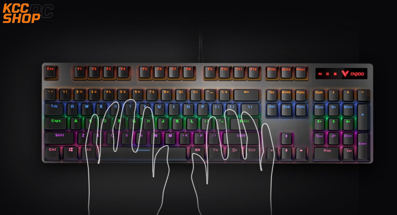 àn phím cơ gaming RAPOO V500Pro US BLACK
