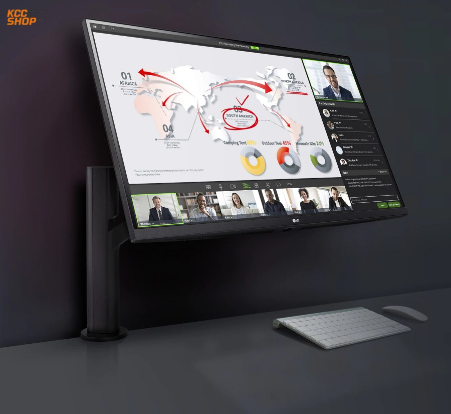 Màn hình LG IPS 31,5'' QHD Ergo 32QP880N-B