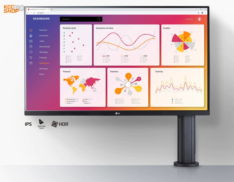 Màn hình LG IPS 31,5'' QHD Ergo 32QP880N-B