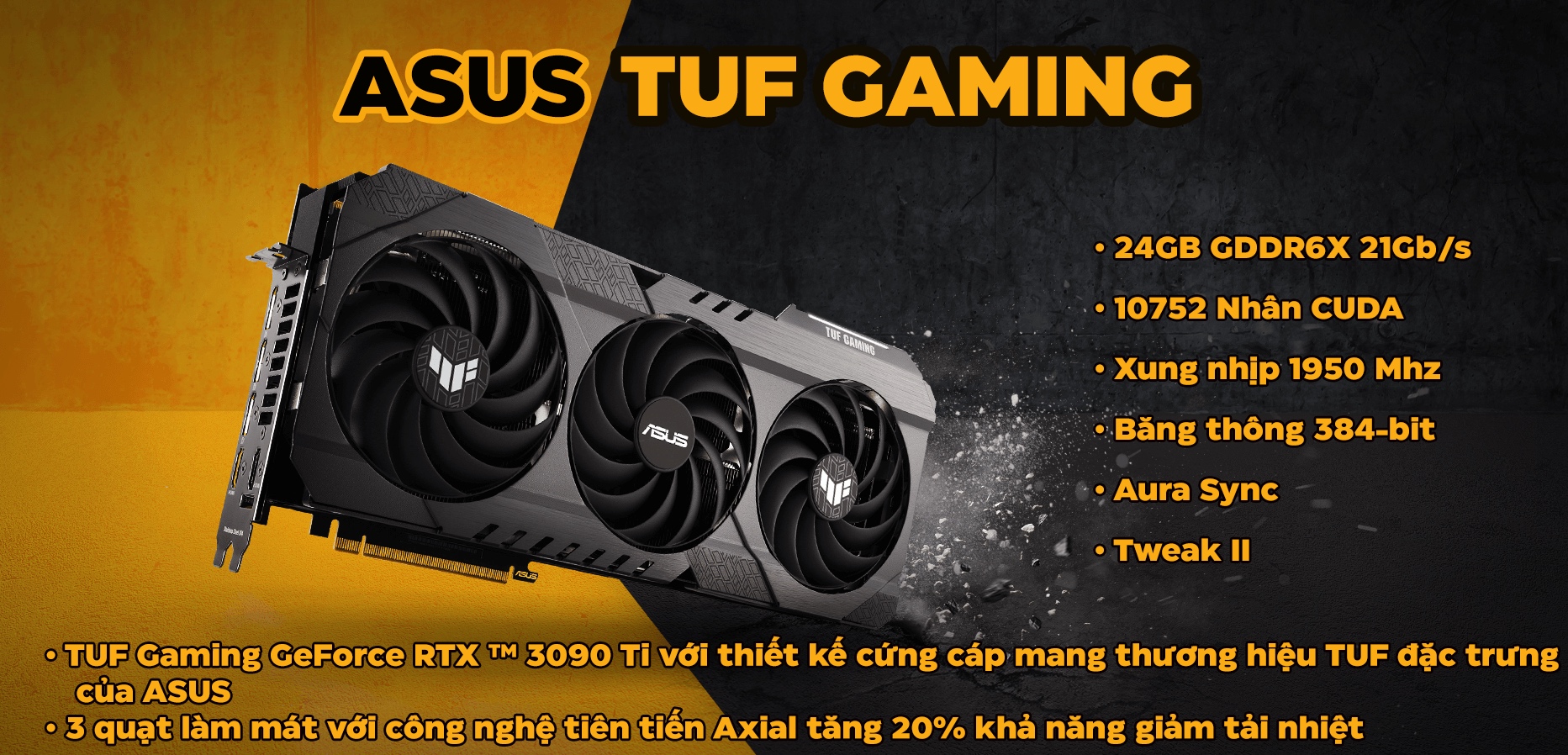 Card màn hình Asus TUF RTX3090-24G-GAMING 
