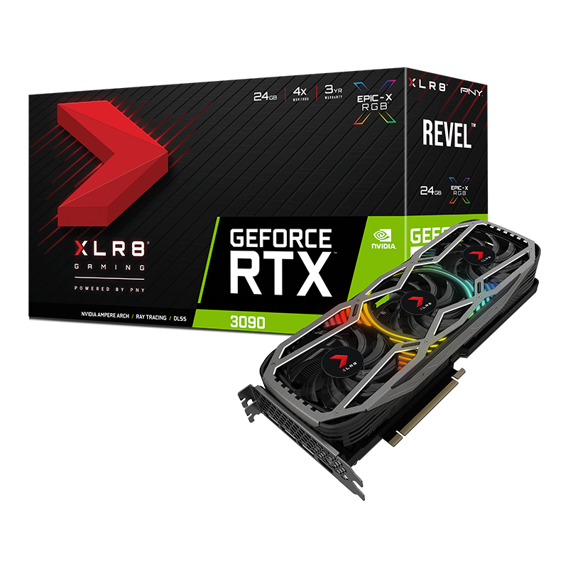 PNY Geforce TRX 3090 24GB XLR8 Gaming REVEL EPIC-X RGB Triple Fan Edition