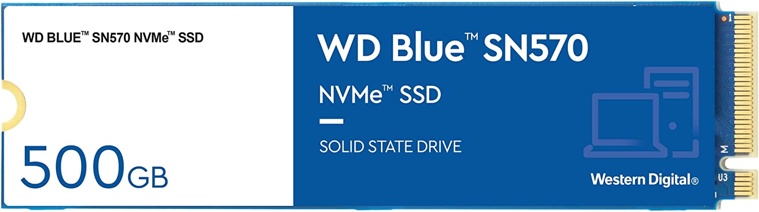 Ổ cứng SSD WD SN570 Blue 500GB M.2 2280 PCIe NVMe 3x4 