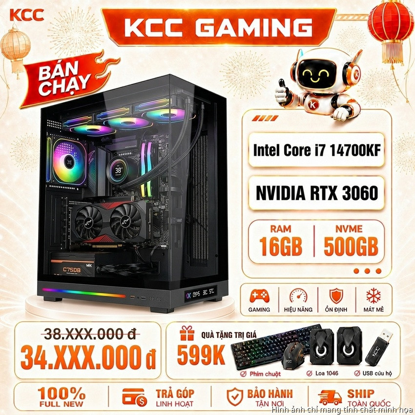 PC KCC Intel i7-14700KF / VGA RTX 3060