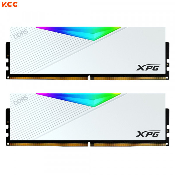 RAM ADATA LANCER DDR5 Kit (16GB x 2) 6000Mhz White RGB (AX5U6000C3016G-BCLARWH)