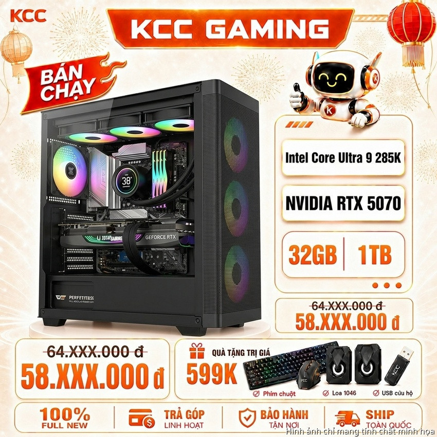 PC KCC Intel U9-285K / VGA RTX 5070