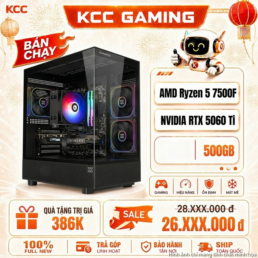 PC KCC AMD R5-7500F / VGA RTX 5060 Ti