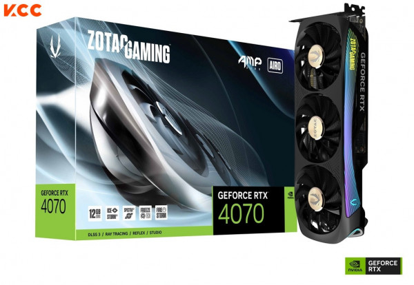 VGA ZOTAC GAMING GeForce RTX 4070 AMP AIRO 12GB GDDR6X