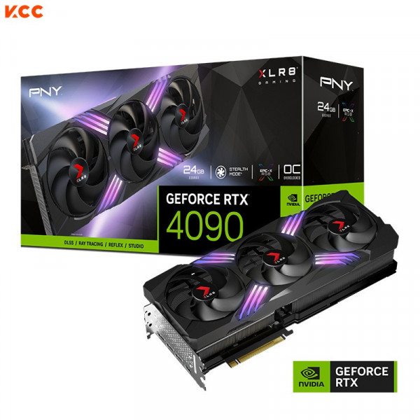 VGA PNY GeForce RTX 4090 24GB XLR8 Gaming VERTO EPIC-X RGB OC Triple Fan DLSS 3