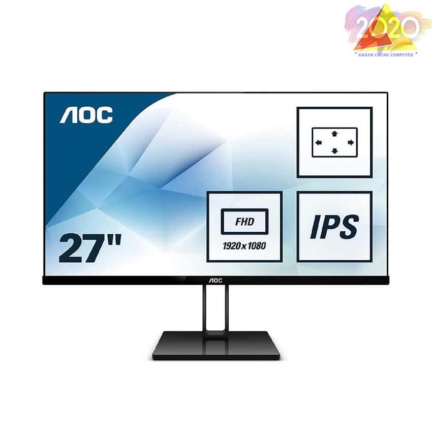 Màn hình AOC 27V2Q/74 (27 inch/ FHD/IPS/75Hz/5ms/250 nits/HDMI+DP)