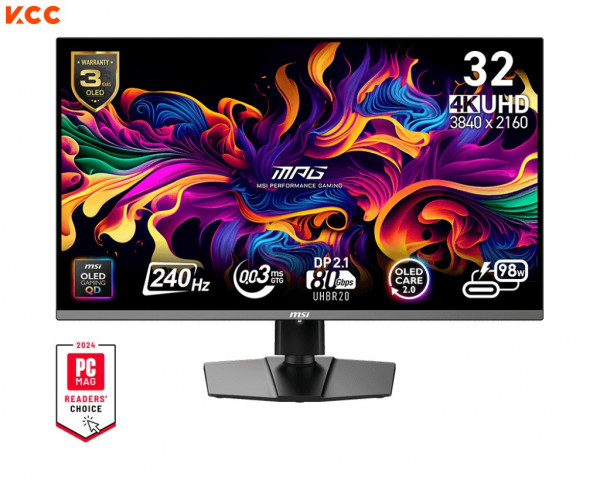 Màn hình gaming MSI MPG 322URX QD-OLED (31.5in / UHD /OLED / 240Hz / 0.03ms)