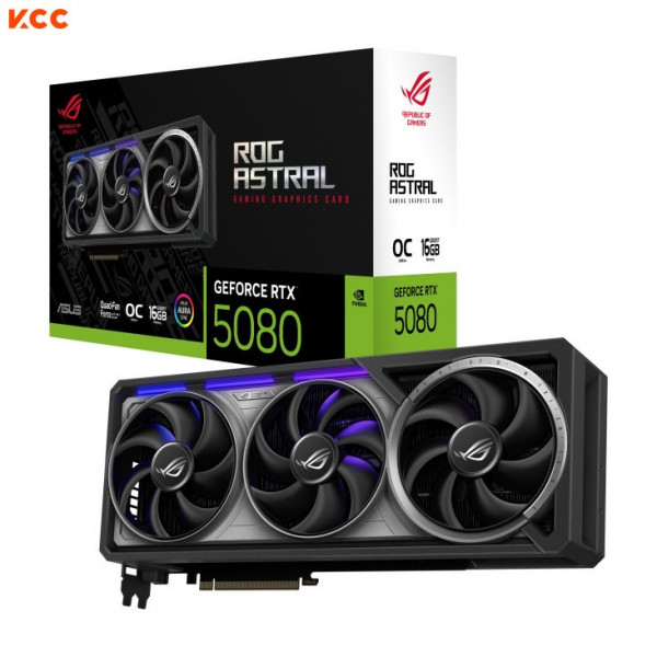 VGA Asus ROG Astral GeForce RTX 5080 16GB GDDR7 OC Edition (ROG-ASTRAL-RTX5080-O16G-GAMING)