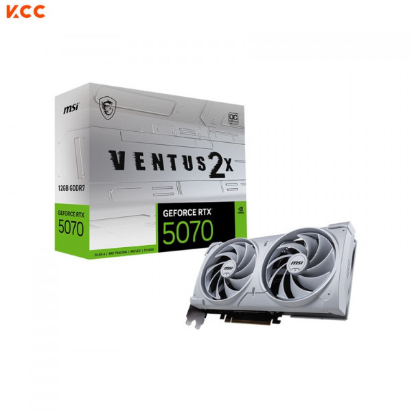 VGA MSI GeForce RTX 5070 12G VENTUS 2X OC WHITE