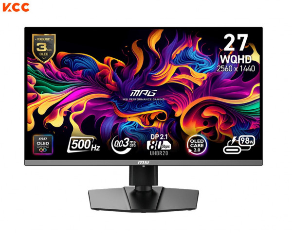 Màn hình gaming MSI MPG 272QR QD-OLED X50 (27in / QHD / OLED / 500Hz / 0.03ms)