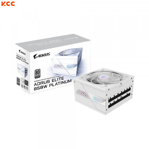 Nguồn máy tính Gigabyte Aorus Elite GP-AE850PM-PG5-ICE (850W, Platinum, ATX 3.0, PCIE 5.0)
