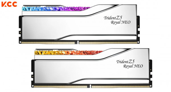Ram Desktop Gskill Trident Z5 Royal Neo 96GB (48GBx2) CL28 DDR5 6000Mhz Silver (F5-6000J2836F48GX2-TR5NS)
