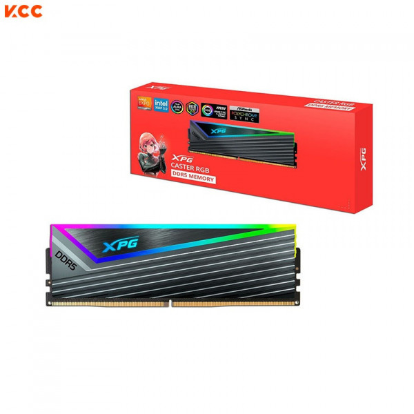 RAM ADATA DDR5 XPG CASTER 16GB 6000Mhz RGB BLACK (AX5U6000C3016G-CCARGY)