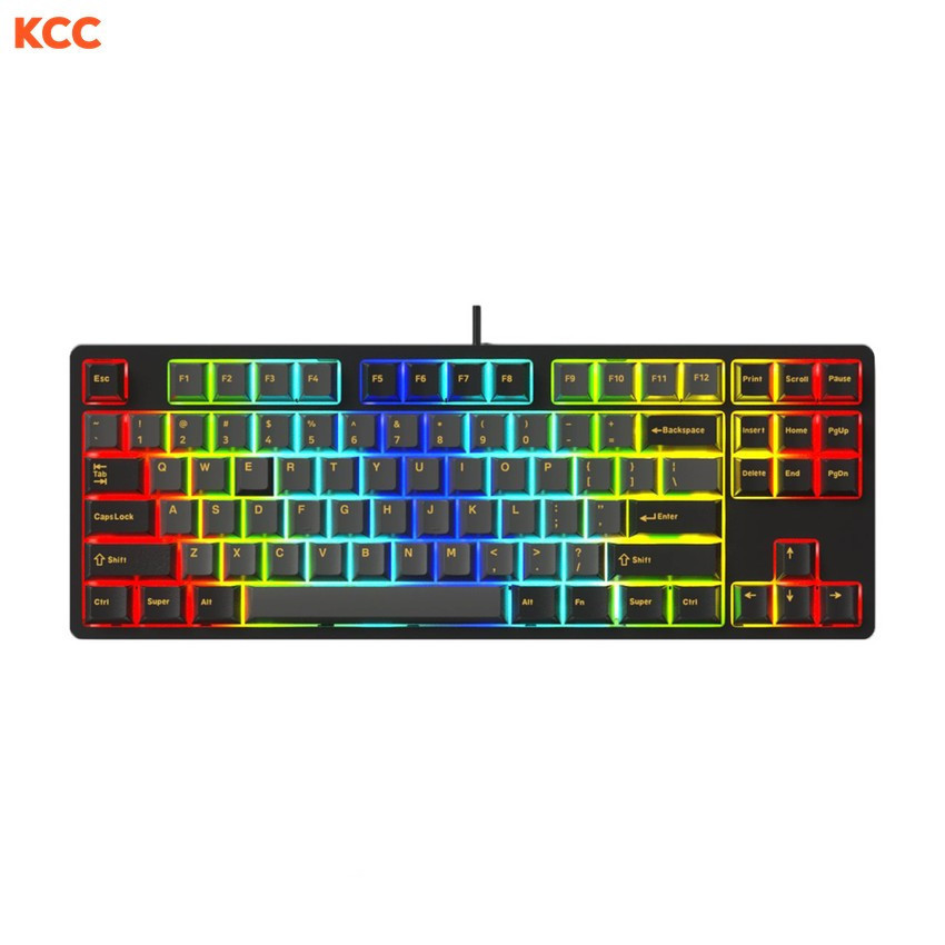Bàn phím chơi game cơ E-DRA EK387FL - Polar Night Brown Switch