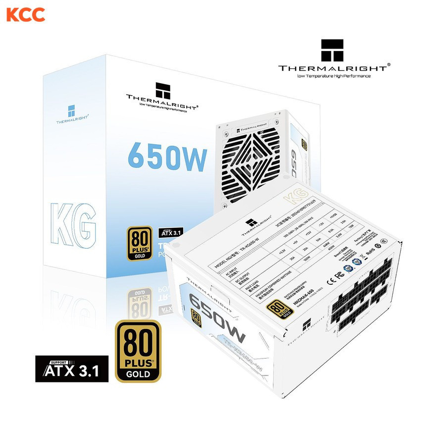 Nguồn máy tính Thermalright TR-KG650W 650W 80 Plus Gold White