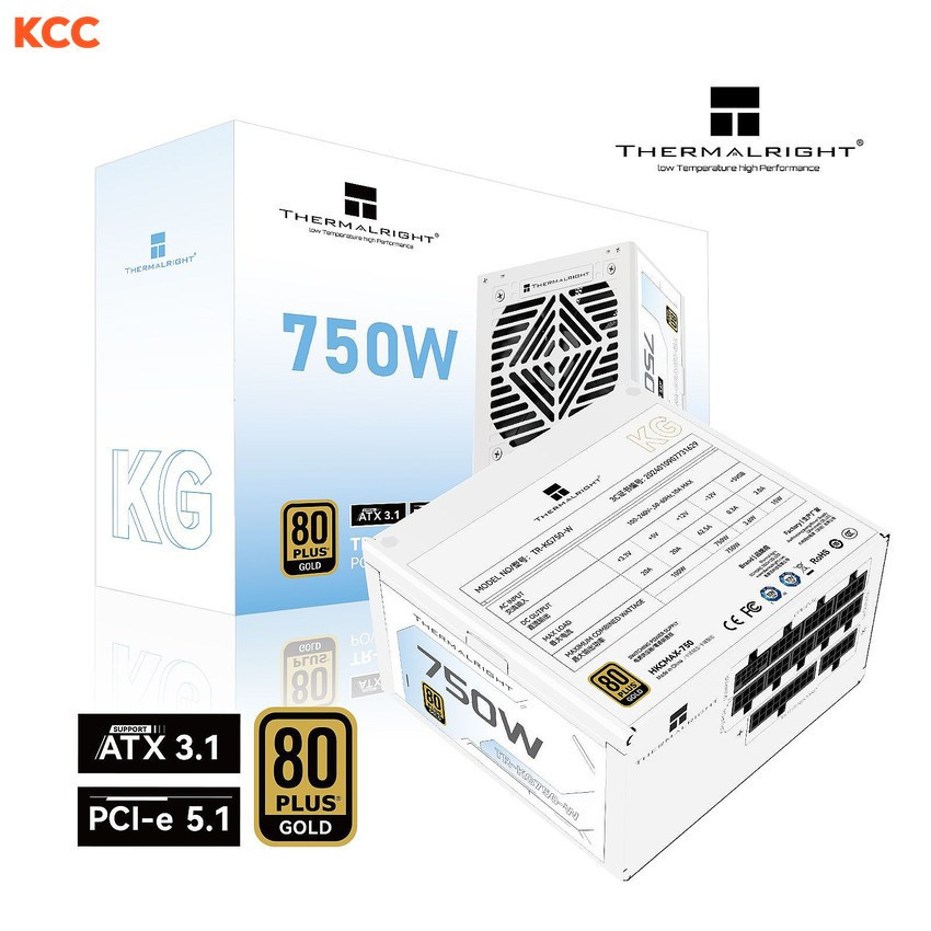 Nguồn máy tính Thermalright TR-KG750 750W 80 Plus Gold White