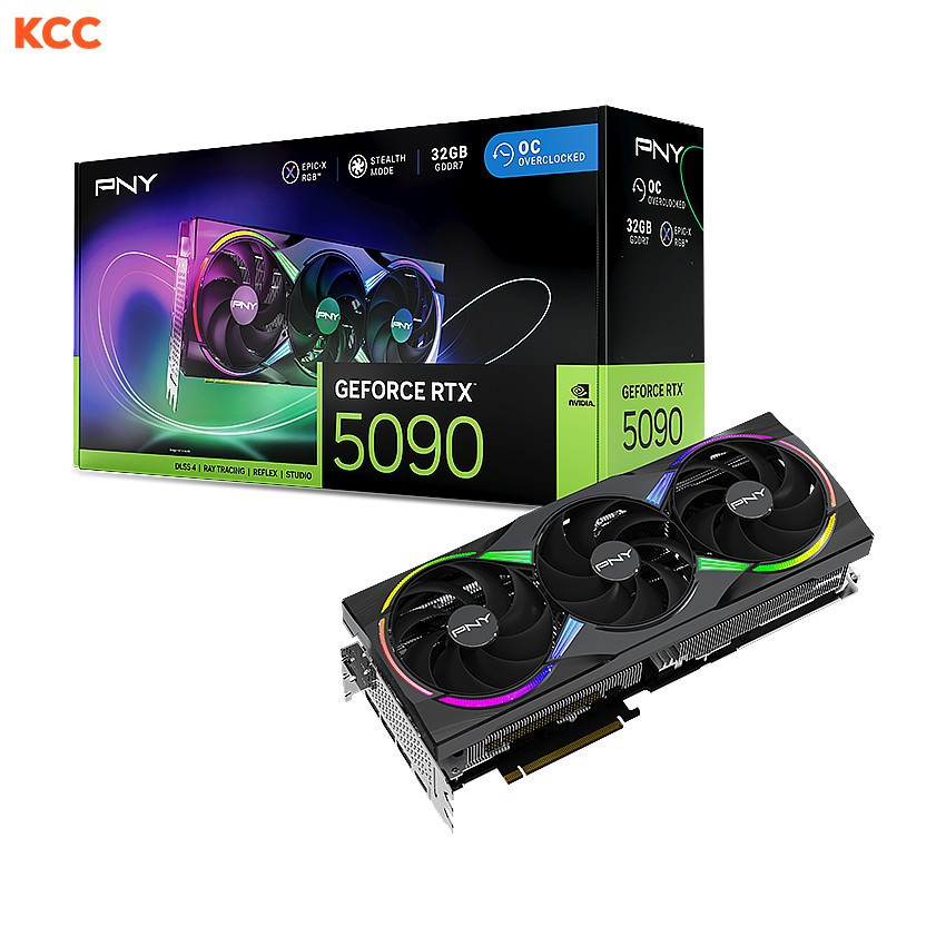 VGA PNY GeForce RTX 5090 ARGB EPIC-X RGB OC Triple Fan