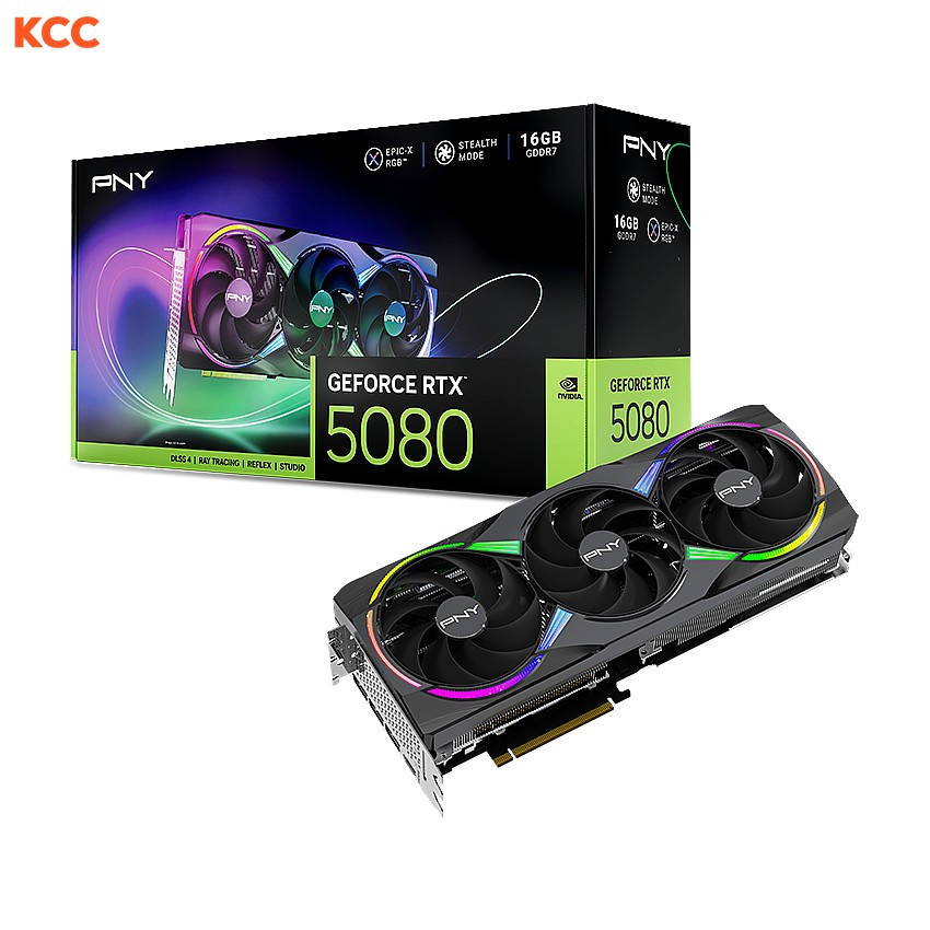 VGA PNY GeForce RTX 5080 ARGB EPIC-X RGB Triple Fan