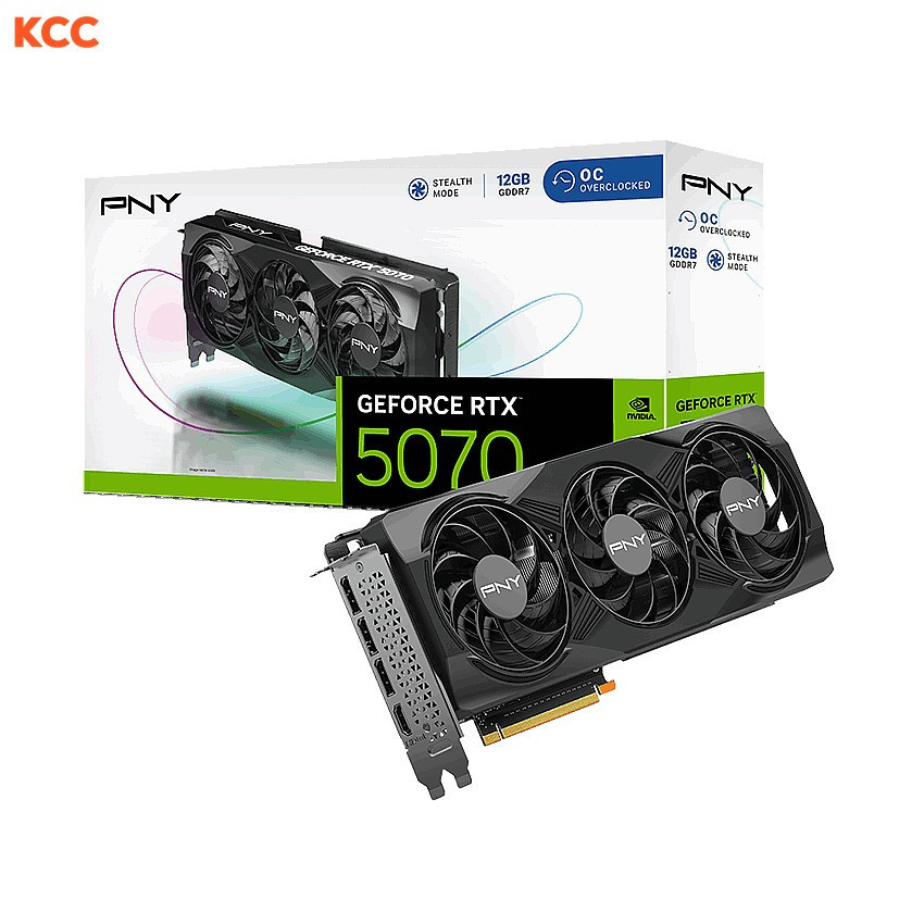 VGA PNY GeForce RTX 5070 OC Triple Fan (VCG507012TFXPB1-O)