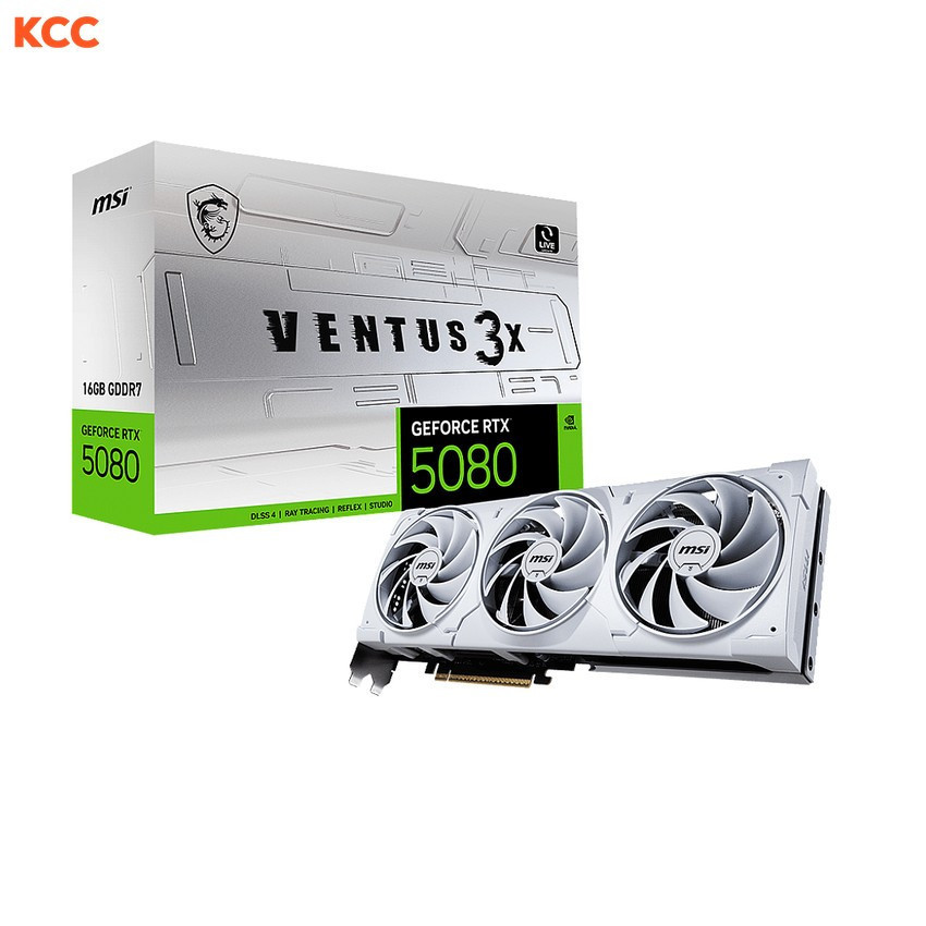 Card màn hình MSI GeForce RTX 5080 16G VENTUS 3X WHITE