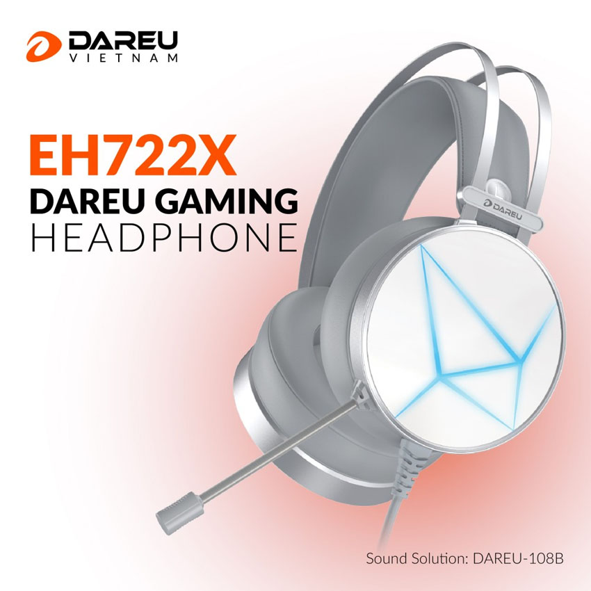 Tai nghe DareU EH722X 7.1 White