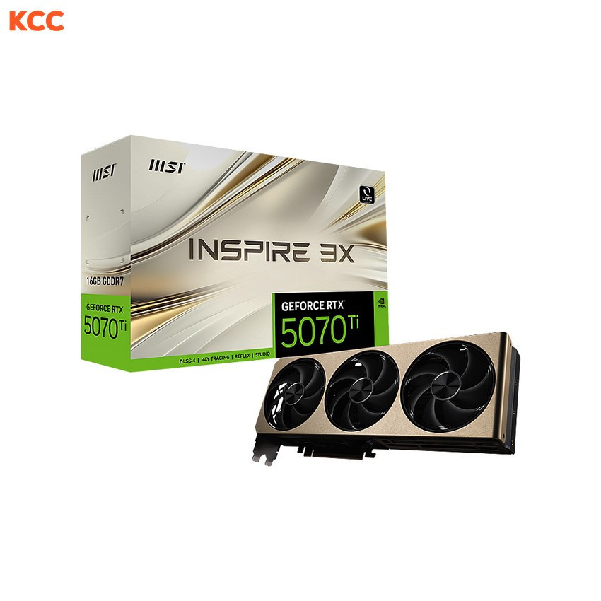 Card màn hình MSI GeForce RTX 5070 Ti 16G INSPIRE 3X PLUS