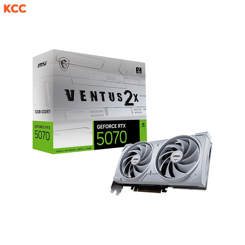 Card màn hình MSI GeForce RTX 5070 12G VENTUS 2X WHITE
