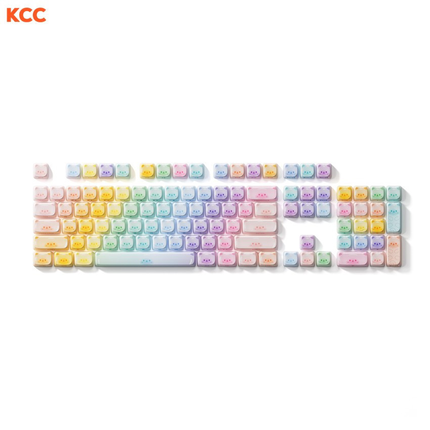 AKKO Keycap set – Colorful Cats MAO (PBT Dye-subbed / MAO profile / 142 nút)