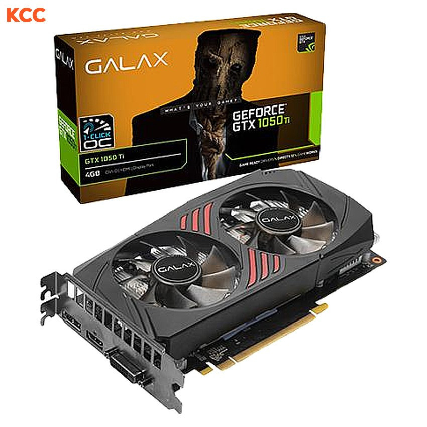 VGA GALAX GeForce GTX 1050 Ti (1-Click OC) 4GB GDDR5 (50IQH8DSQ3DD) (2nd)