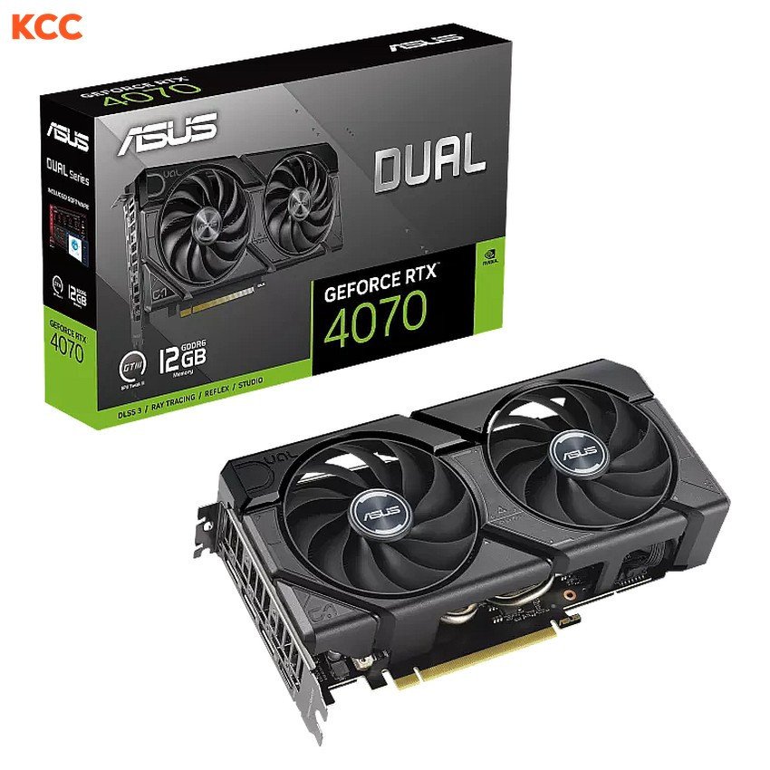 VGA ASUS Dual GeForce RTX 4070 EVO 12GB GDDR6 (DUAL-RTX4070-12GD6-EVO)