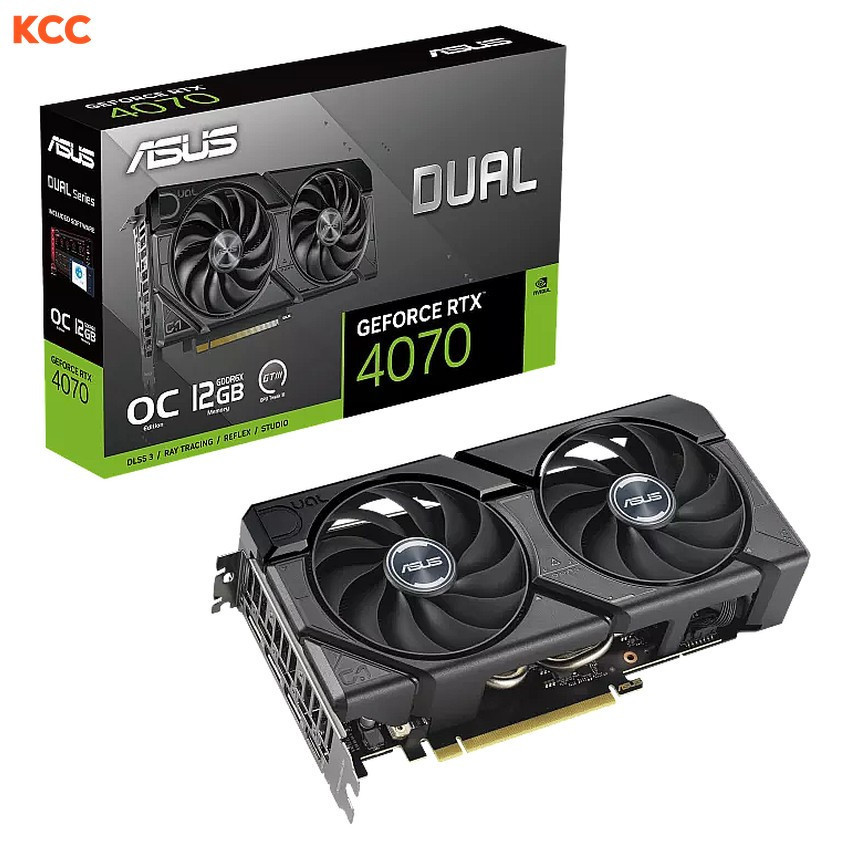 VGA ASUS Dual GeForce RTX 4070 EVO OC Edition 12GB GDDR6X (DUAL-RTX4070-O12G-EVO)