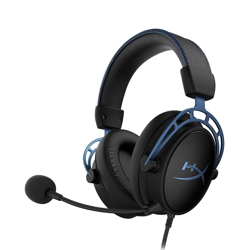 Tai nghe Kingston HyperX Alpha S Blue (HX-HSCAS-BL/WW)