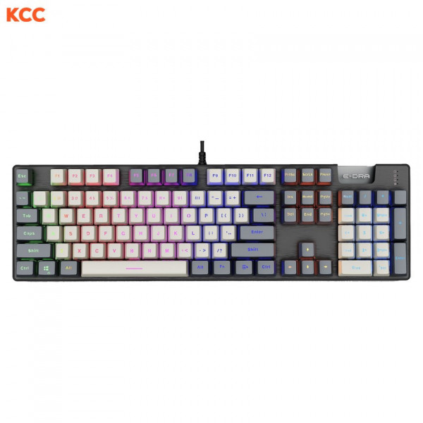 Bàn phím cơ có dây gaming EDRA EK312 - Alpha Brown Switch