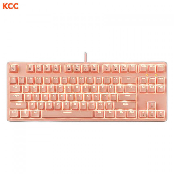 Bàn phím cơ có dây gaming EDRA EK387L Pink Brown Switch