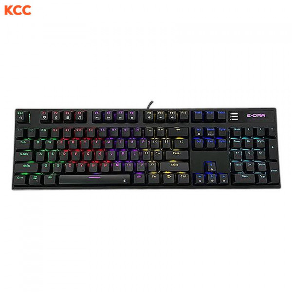 Bàn phím cơ có dây gaming EDRA EK3104L Brown Switch