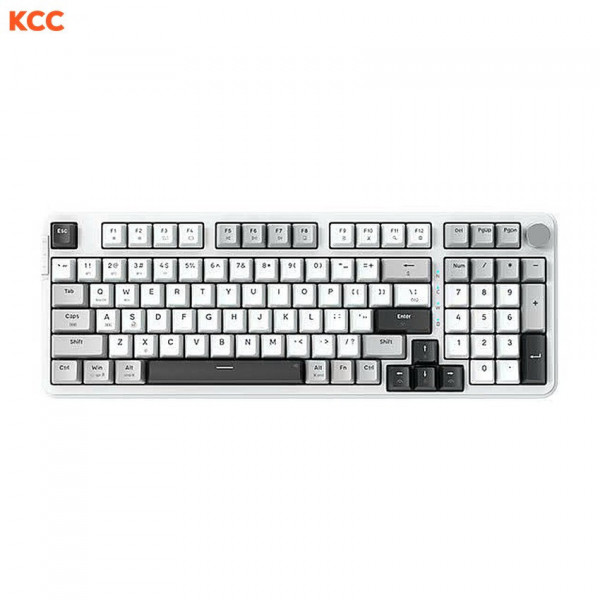 Bàn phím cơ không dây gaming EDRA EK398W (Light Grey + White + Dark Grey)