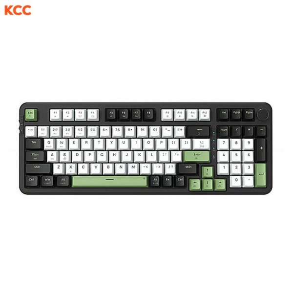Bàn phím cơ không dây gaming EDRA EK398W (Black + White + Green)