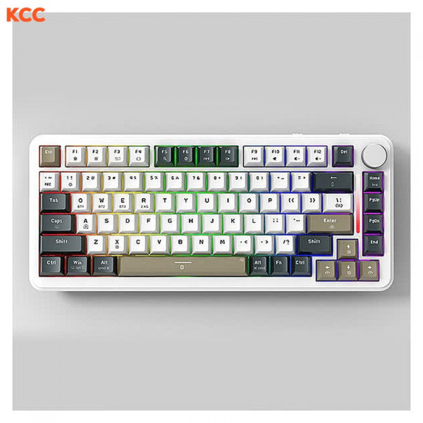 Bàn phím cơ không dây gaming EDRA EK375W White