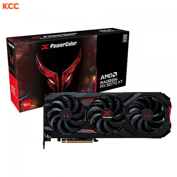 Card màn hình PowerColor Red Devil AMD Radeon RX 9070 XT 16GB GDDR6 (RX9070XT 16G-E/OC)