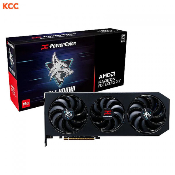 Card màn hình PowerColor Hellhound AMD Radeon RX 9070 XT 16GB GDDR6 (RX9070XT 16G-L/OC)