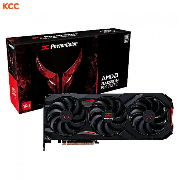 Card màn hình PowerColor Red Devil AMD Radeon RX 9070 16GB GDDR6 (RX9070 16G-E/OC)