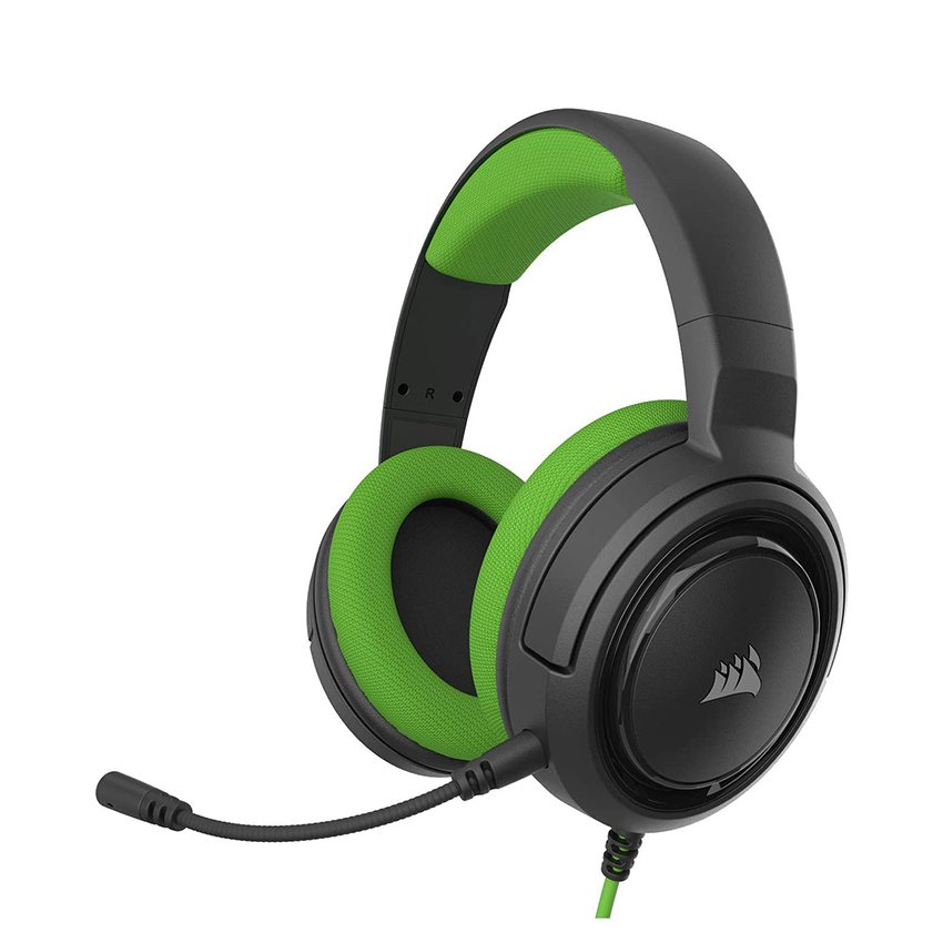 Tai nghe Corsair HS35 Stereo Green Drivers 50mm CA-9011197-AP