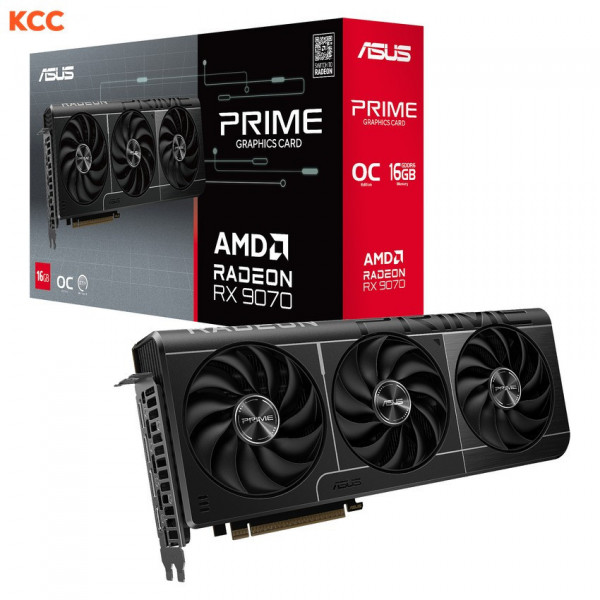 Card màn hình ASUS Prime Radeon RX 9070 OC Edition 16GB GDDR6 (PRIME-RX9070-O16G)