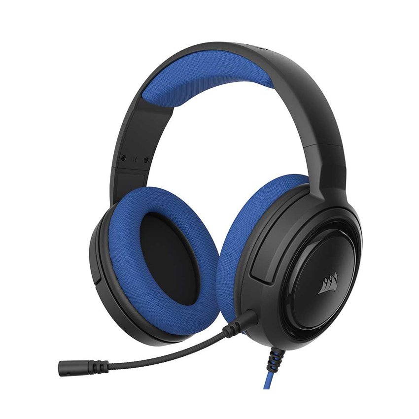 Tai nghe Corsair HS35 Stereo Blue Drivers 50mm CA-9011196-AP