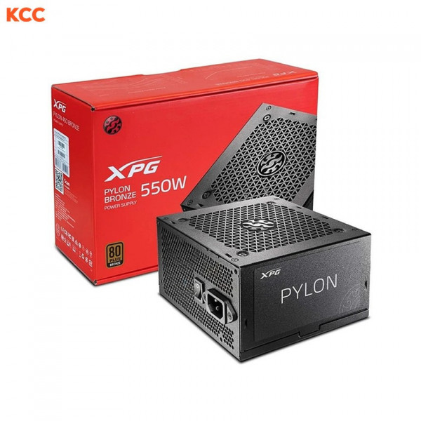 Nguồn máy tính Adata XPG PYLON 550B 550W 80 Plus Bronze (PYLON550B-BKCCN)